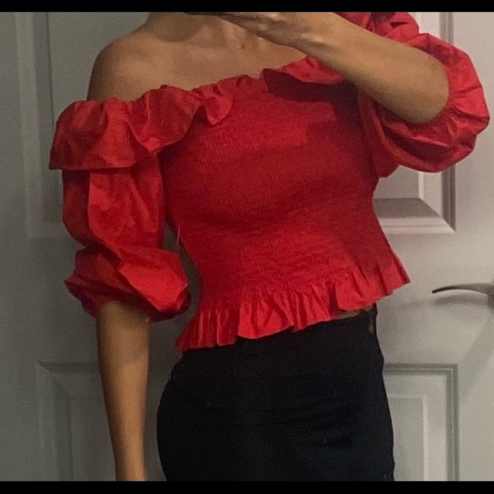 Maje red top - Picture 2 of 5